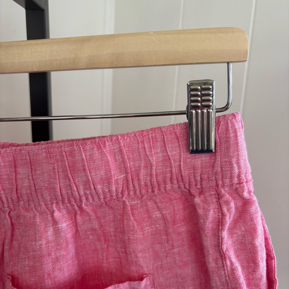 C&C California NWT Pink Linen Pull On Shorts Beach Loungewear Women’s Medium